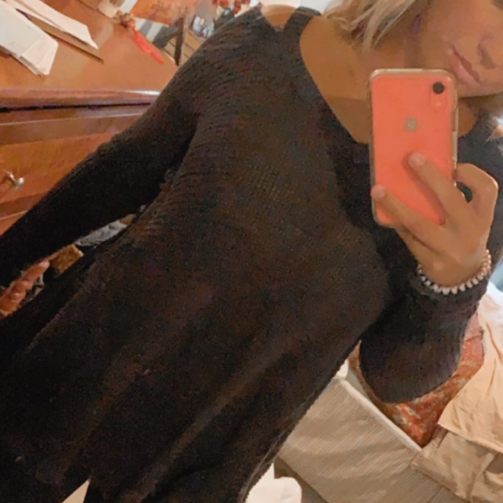 Free people oversized hi-low sweater